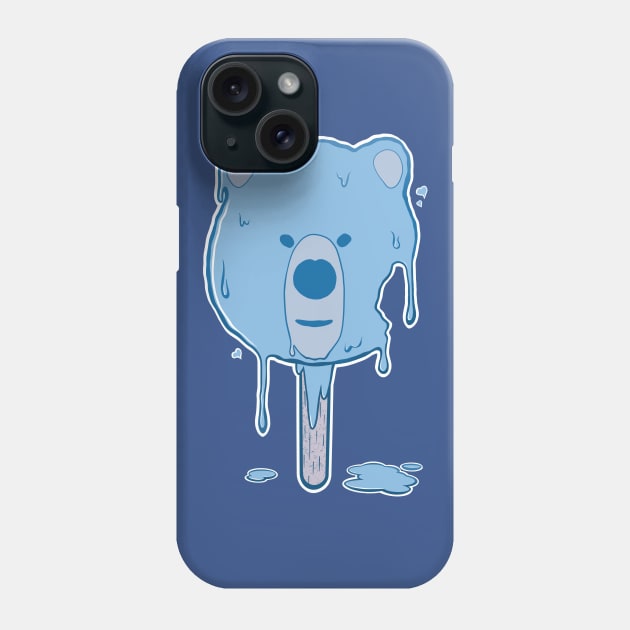 Blue Melting Bear Ice Cream Phone Case by ArtDiggs