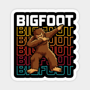 Bigfoot Dabbing Vintage Magnet