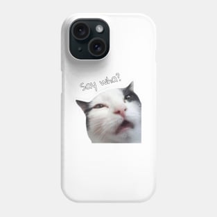 Cat confused Phone Case