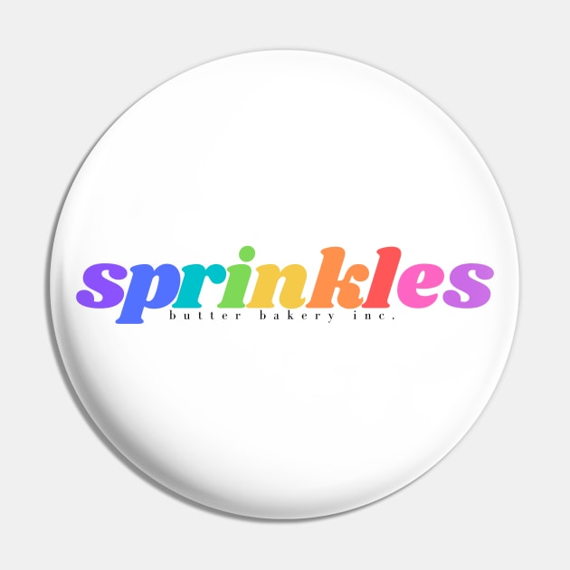 Rainbow Sprinkles Pin by butter bakery inc