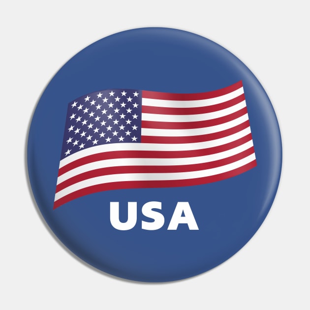 USA flag Pin by fistfulofwisdom