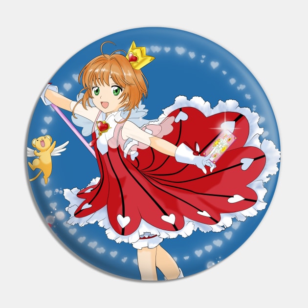 Card Captor Sakura - Sakura Red Heart outfit Pin by Nykos