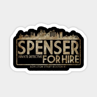 Spenser For Hire Design Magnet