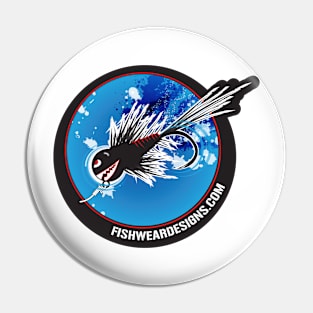 Psycho Nyph Fly Fishing Design Pin