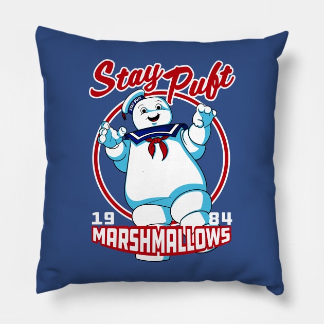 Stay Puft Marshmallows Since 1984 Pillow by Meta Cortex