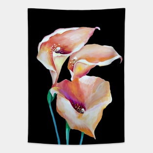 Arum Flame Calla  Lilies Booming Bouquet Tapestry