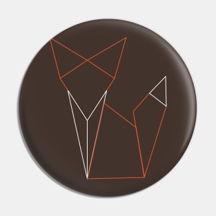 Origami Fox Pin