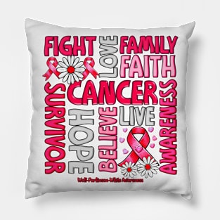 Wolf-Parkinson-White Awareness - Fight love survivor ribbon Pillow