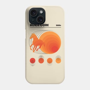 Bauhaus Horse Core Orange Vaporwave Phone Case