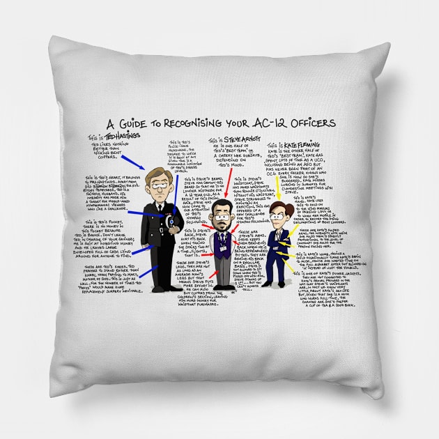 AC-12 Officers Pillow by Wezcartoons 