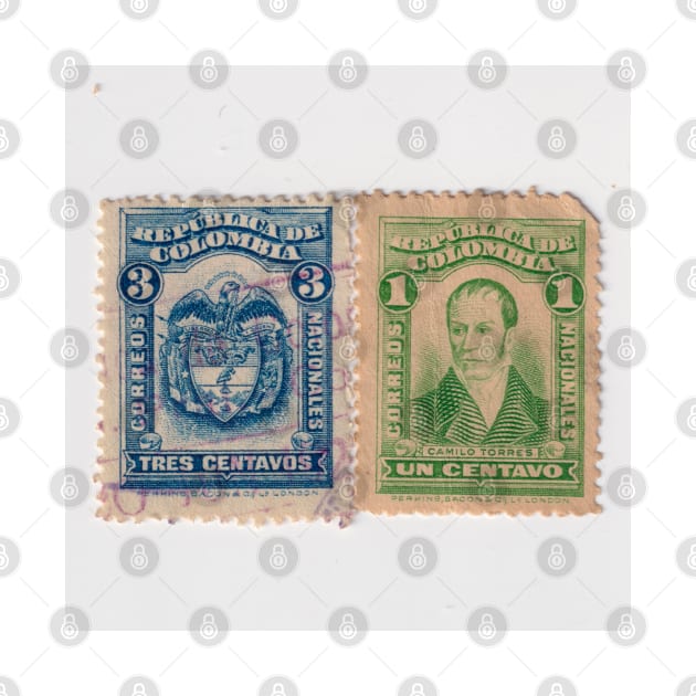 Colombia Stamps, 1920 & 1917 by rogerstrawberry