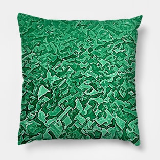 Emerald green  pebbles vector Pillow