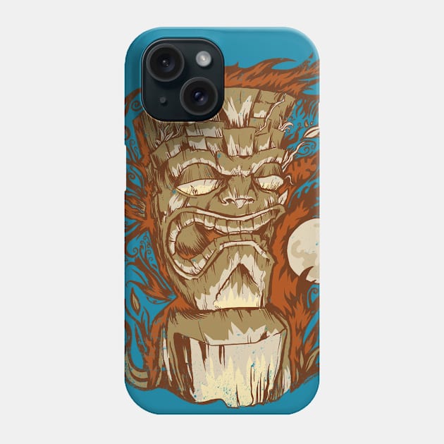 Tiki & Moon No. 16 Phone Case by zerostreet