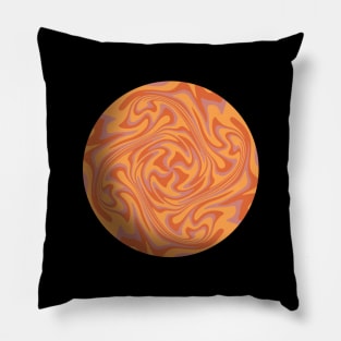 Circle abstract pattern with bright color Pillow