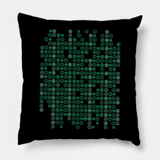 Matrix green design Pillow