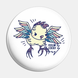 Angry Feathered monster feelin' cocky Pin