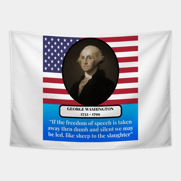 George Washington Quote Tapestry by Perfect Sense