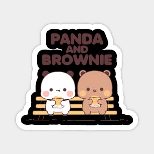 PANDA AND BROWNIE Magnet