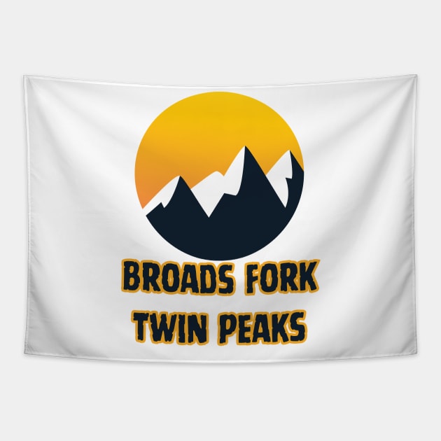 Broads Fork Twin Peaks Tapestry by Canada Cities