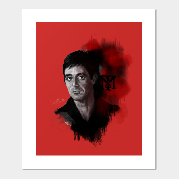 Tony Montana Scarface Posters And Art Prints Teepublic Au