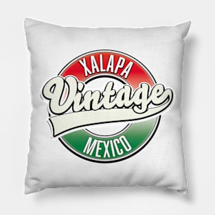 Xalapa Mexico vintage logo Pillow