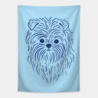 Affenpinscher (Blue and Navy) Tapestry