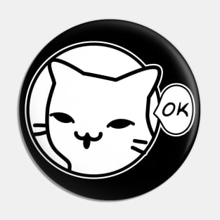 Woman yelling at cat Ok boomer Sarcastic Pin