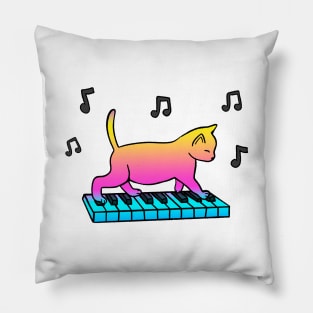 Piano Cat Pillow