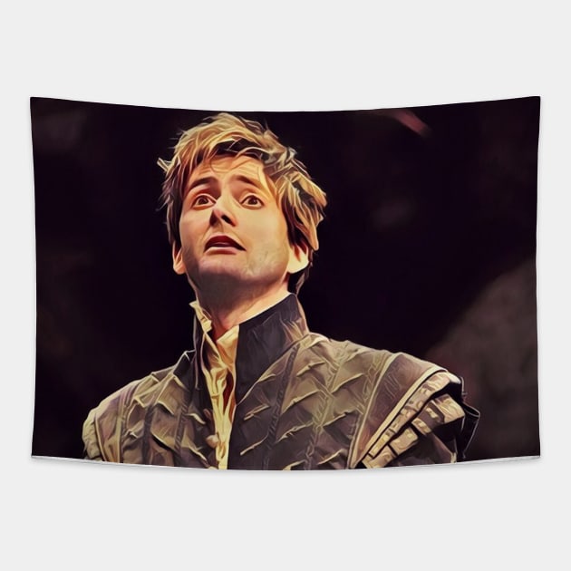 David Tennant fanart Tapestry by TheisDeschain