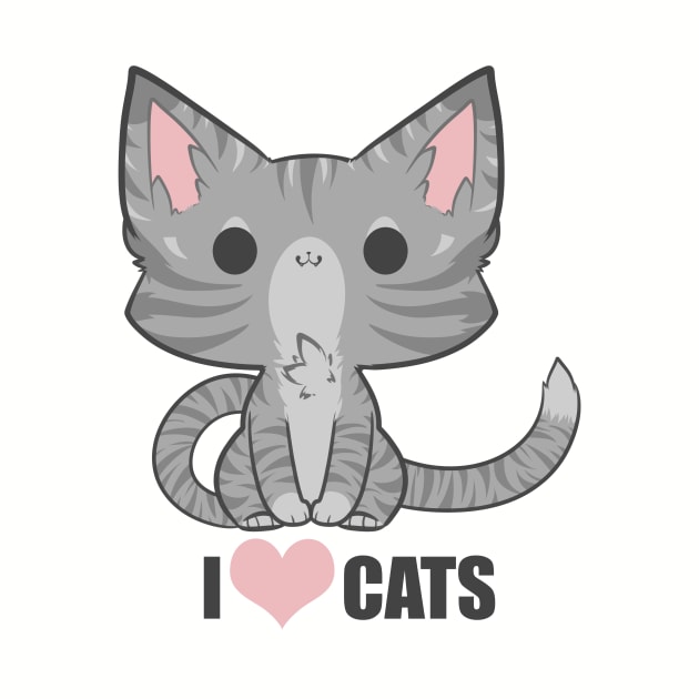 I <3 Cats! by TehButterCookie