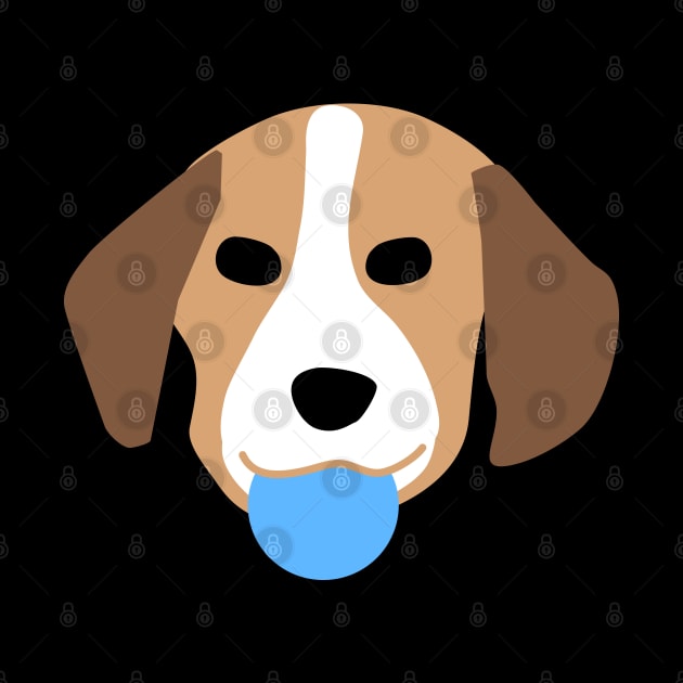 beagle dog with a ball by CindyS