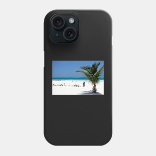 Plage de Tulum, mer des caraibes Mexique Phone Case