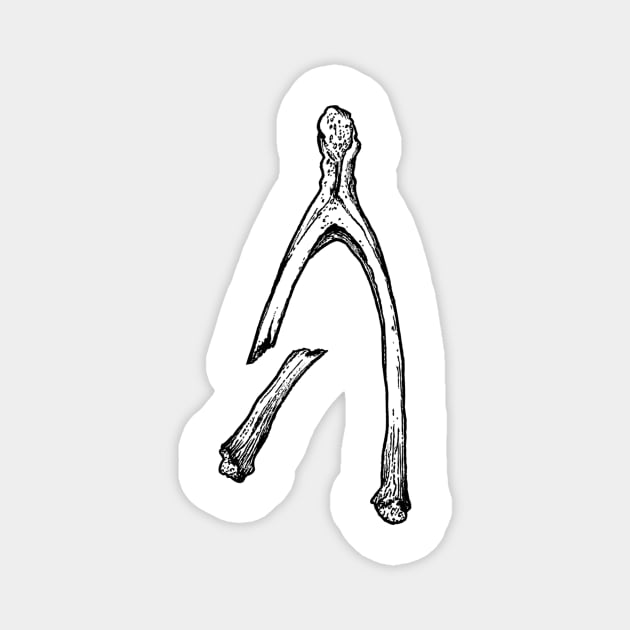 Wishbone Magnet by ArtbyGraves