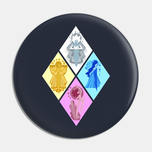 The Great Diamond Authority - Steven Universe Pin by valentinahramov