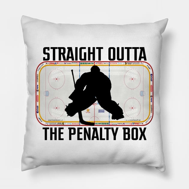 Straight Outta The Penalty Box Pillow by Titou design