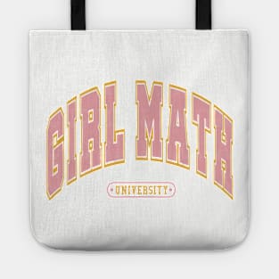 Girl Math University Tote