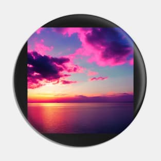 Pink Blue Sky Pin