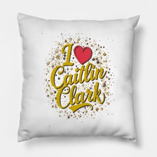 I love Cailtin Clark 22 stars decorations effect Pillow