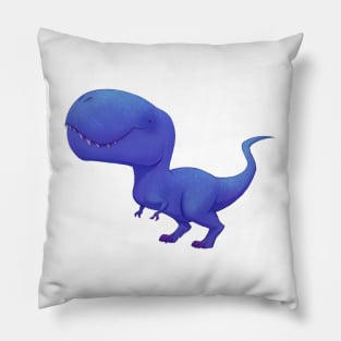 Blue T-Rex Pillow