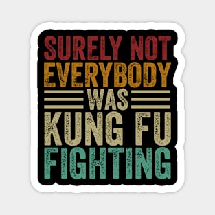 Surely Not Everyone Was Kung Fu Fighting Magnet