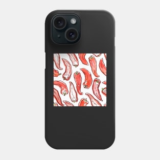 Hand drawn pattern with paprika Phone Case