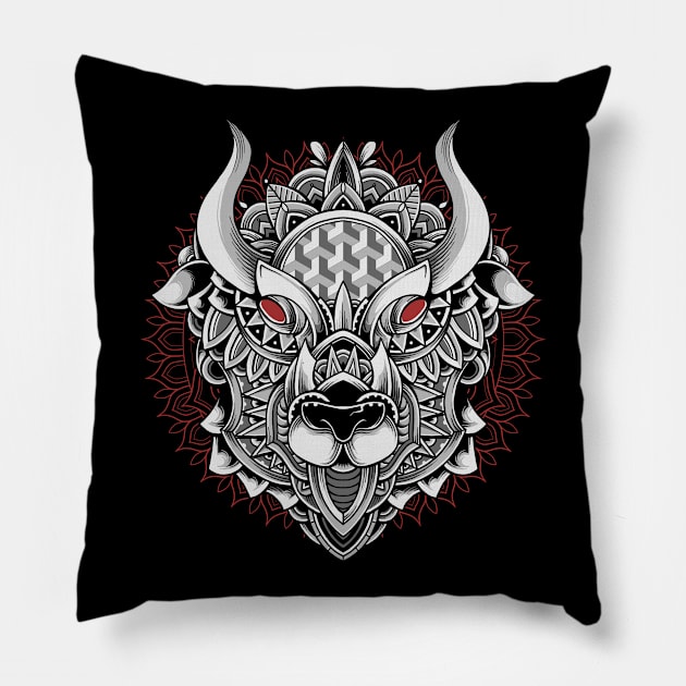 Year of the Ox Pillow by GODZILLARGE