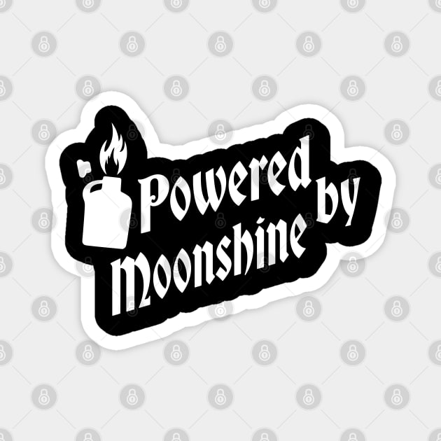 Powered by Moonshine Magnet by Wrap Shop