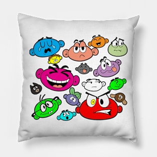 Emotional Faces Pillow