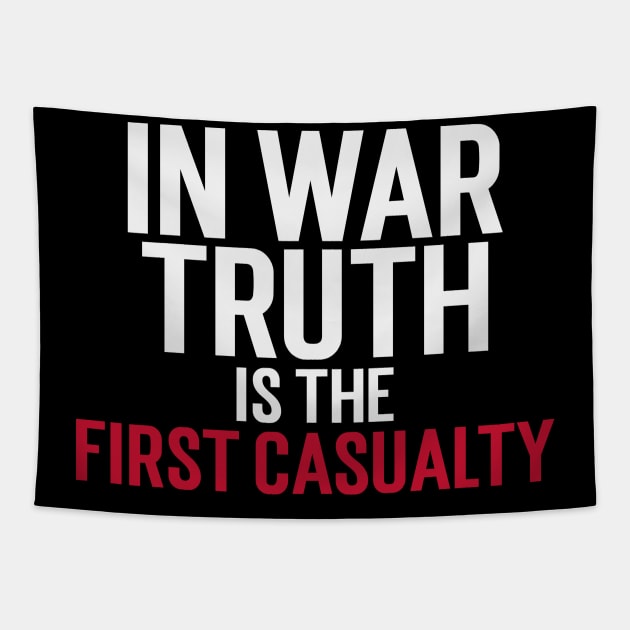 Star Wars Clone Wars Quote In War Truth Is The First Casualty Tapestry by Carley Creative Designs