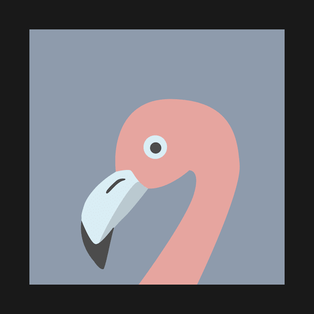 Retro Flamingo by Kristina Stellar Scandinavian Land