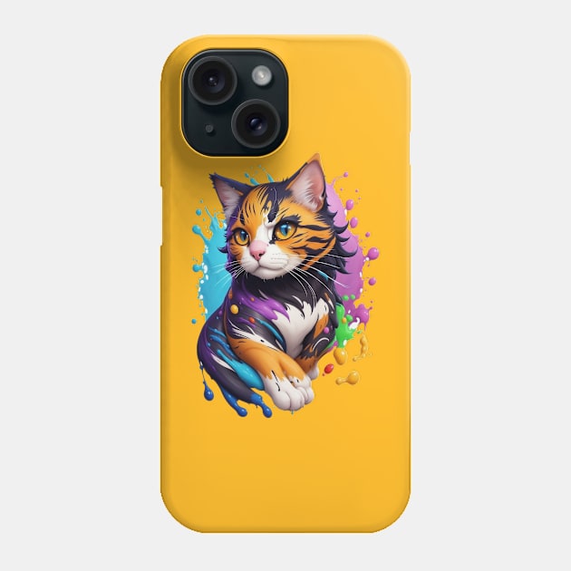 Gatito Art Phone Case by w.d.roswell