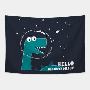 Cute Astronaut dinosaur. Tapestry