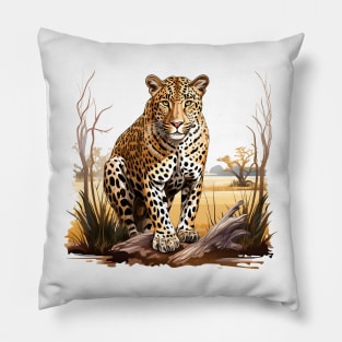 African Leopard Pillow