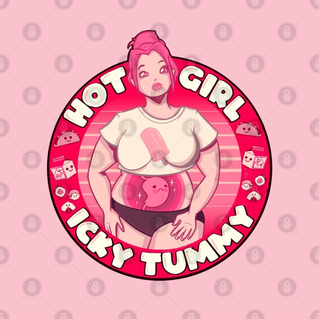 Hot Girl Icky Tummy by LVBart